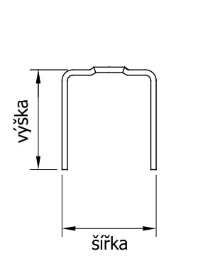 Žebříková příčka jednořadá - 1.4301: 25/37/2,0 x 2000                           