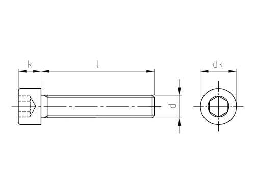 Nerezový šroub DIN 912 A4-80 M 24X75