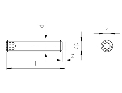 ISO 4028 A2 M 3X14