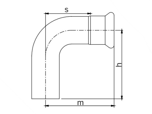 90° M-F ELBOW D-15 A316