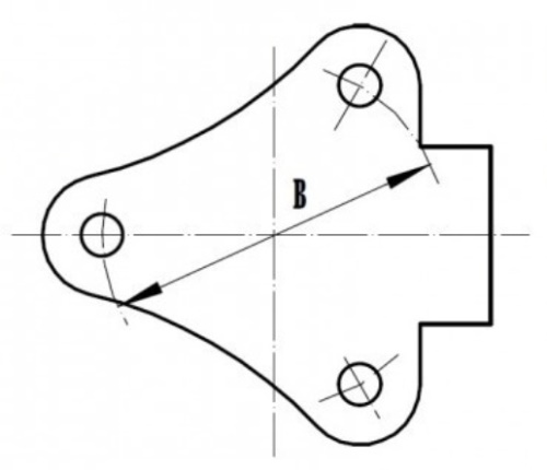 Koleno nástěnné - typ 301W - 1.4401: 3/4"