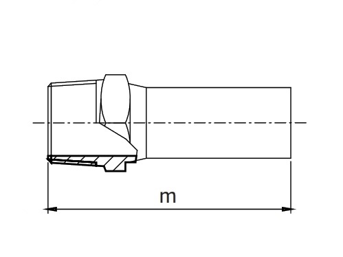 MALE CONNECTOR D-18-3/4" A316