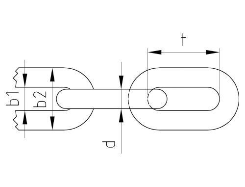 Nerezový řetěz - DIN 766/A4 (metráž): 4mm