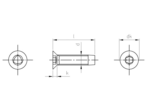 DIN 7500 A2 ME M 5X10 TX25