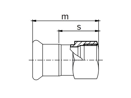 FEMALE ADAPTOR D-18-1/2" A316