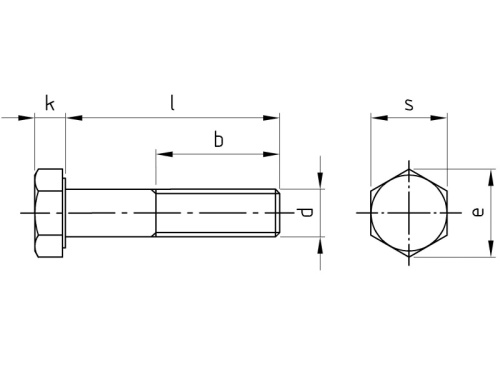 Nerezový šroub DIN 931 A4-80 M 27X120