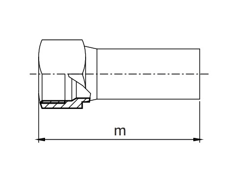 FEMALE CONNECTOR D-22-1/2" A316