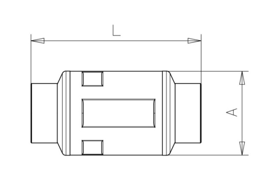 Klapka zpětná FLOY 3/4" 316 PTFE
