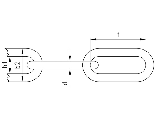 Nerezový řetěz - DIN 763/A4 (metráž): 6mm