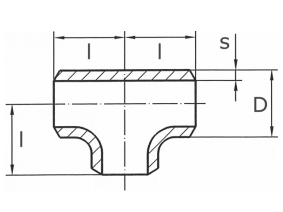 T-kus bezeš.-EN 10253-4/A-1.4571: 33,7x2,0