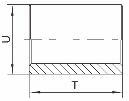 Mufna G - typ 333 - 1.4401: 3/8" 