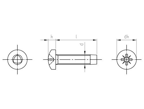 DIN 7500 A2 CE M 3X6 Z