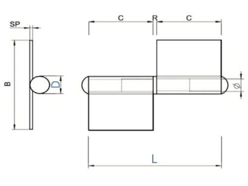 Pant varný - AN 8131/A2: 102mm (levý)