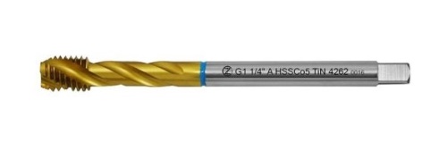 Závitník strojní G1" A HSSCo5 TiN DIN 5156 RSP35