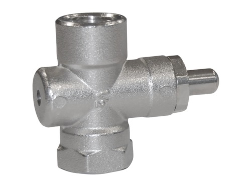 Tlačítkový kohout k manometru, 4bar, AISI 302, BSP: 1/2"