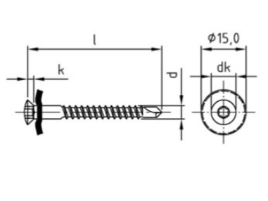 Art. 9387 A2 4,5X45 TX20 drilling-point