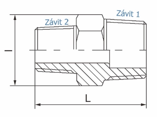 Redukce - typ 341 - 1.4401: 1" x 1/4" 