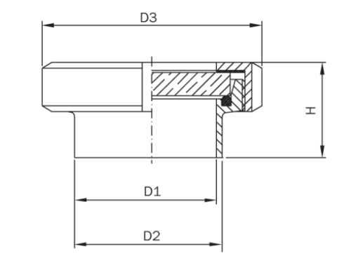 Průzor-1.4301: DN 100