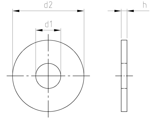 Nerezová podložka ISO 7093-1 A2 18