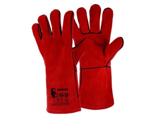 Rukavice CXS PATON RED, svářecí, červené, vel. 10 b1/12/120