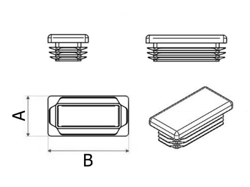 Zátka do jeklu - černý plast: 40 x 15
