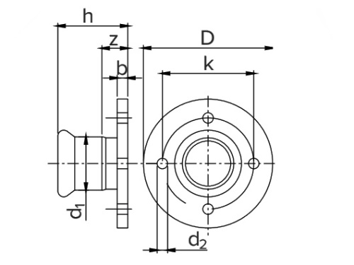 FLANGES ADAPTOR PN 16 D-42-DN 40 A316