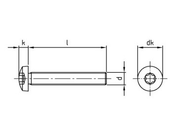 Nerezový šroub ISO 14583 A2 M 2X14 TX6