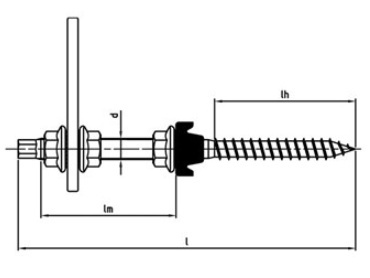 Art. 9082 A2 M 10X200 A/F 7 assembled