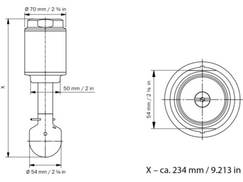 TANKO CP3, 360°, 1.4404: 6/4" BSP