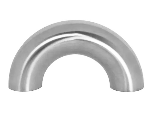 Koleno 180°-DIN 11852-kovově lesklé-1.4307: 70x2 (r=80,0)