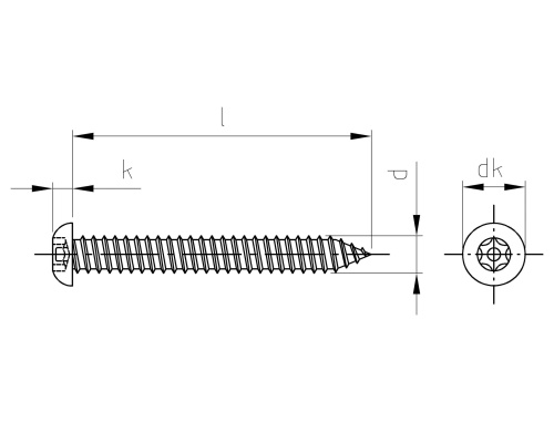 Art. 9120 A2 C 3,5X25 TX-PIN 10