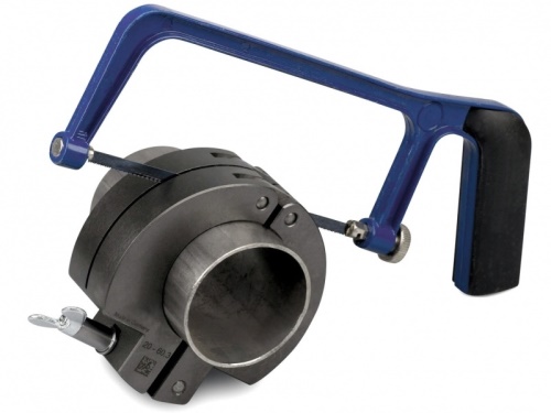 Přípravek pro kolmé řezání trubek pr. 28mm, s rychloupínáním