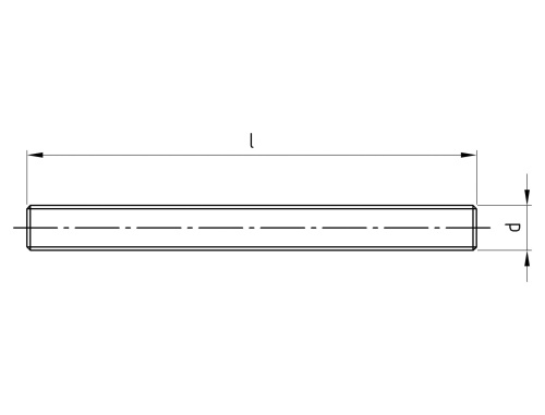 Nerezová závitová tyč DIN 976-1 A4 M 12X1000