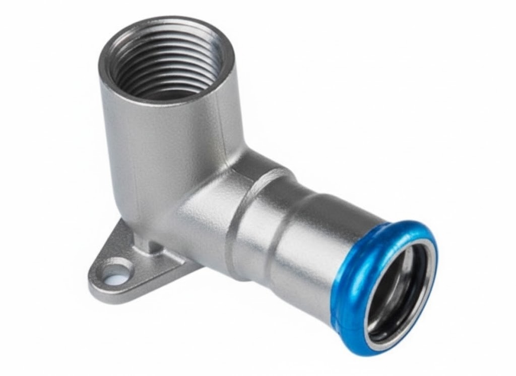 Nerezové koleno PREX 90° adaptér nástěnný 18xRp1/2 316L