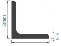 L-profil-1.4301/07-EN10056-1: 80x80x6, válcovaný
