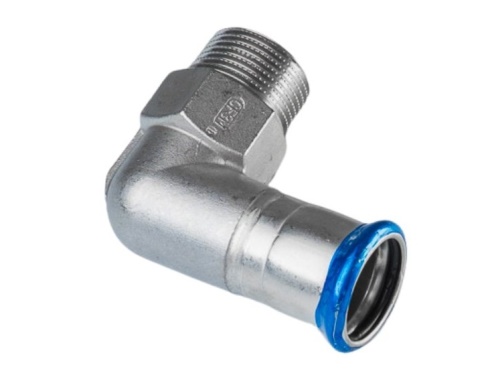 Nerezové koleno PREX 90°adaptér s vnějším závitem 18×R1/2 316L