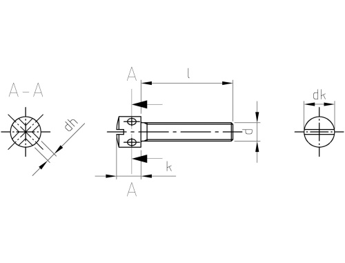 DIN 404  AISI 303  M 3X16