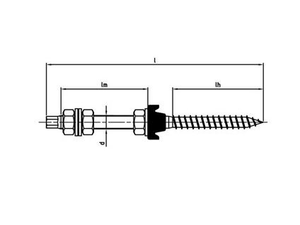 Art. 9082 A2 M 12X250 A/F 9 assembled