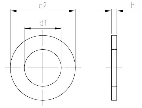 Nerezová podložka ISO 7089 A2 14