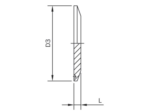 CLAMP slepé hrdlo - 1.4404: talířek 106mm