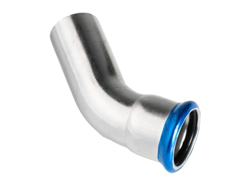 Nerezový oblouk PREX 45° se zásuvným koncem 35 316L