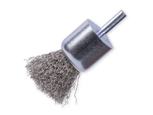 Kartáč koncový pr. 28 mm, drát 0,3mm - nerez