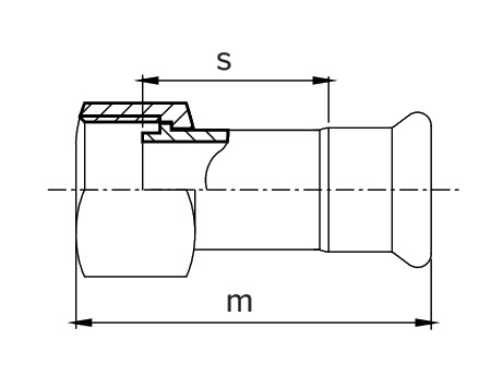 VALVE CONECT. WITH SWIVEL IN STAINLESS D-54 2" A316