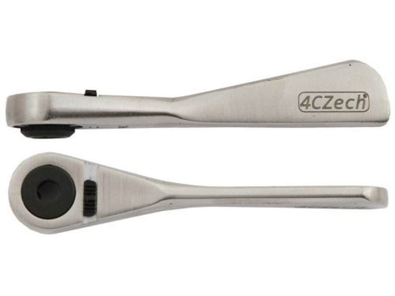 Ráčna mini přepínací s otvorem 6,3mm, nízká NEREZ                               