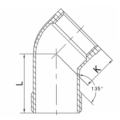 Koleno závitové - typ 303IA - 1.4401: 3/8" 