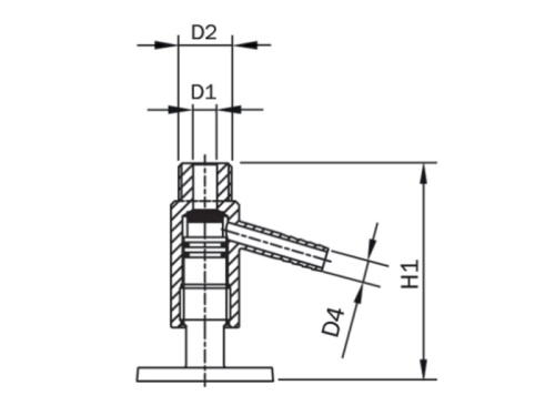 Ventil vzorkovací Eco - AWH - 1.4404: 1/2"                                      