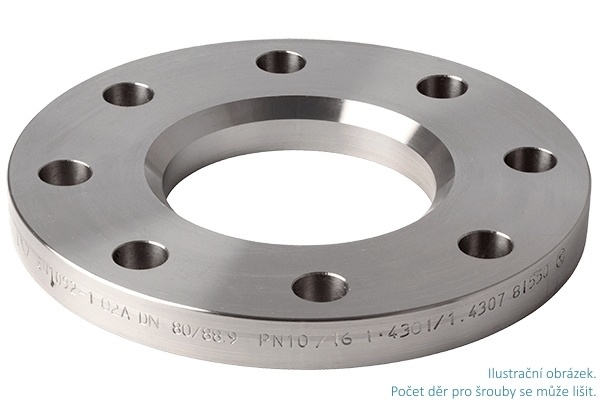 Točivá příruba, 1.4404, EN-1092 02 A, PN10/16/25/40, DN 50/60,3 (4 díry)