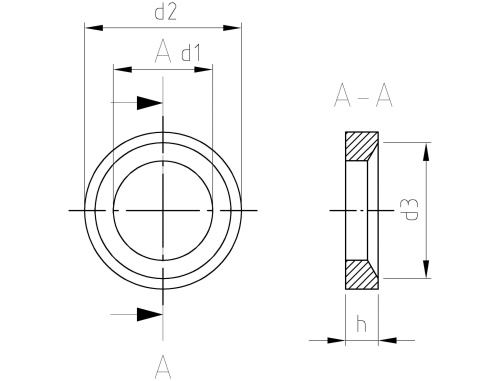 Nerezová podložka DIN 6319 A2 D 23,2