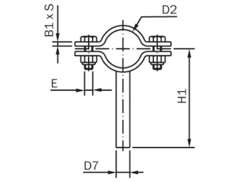 Objímka se stopkou - 1.4301: 60,3                                               