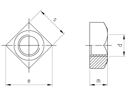 DIN 557 A2-70 M 12 A/F 19